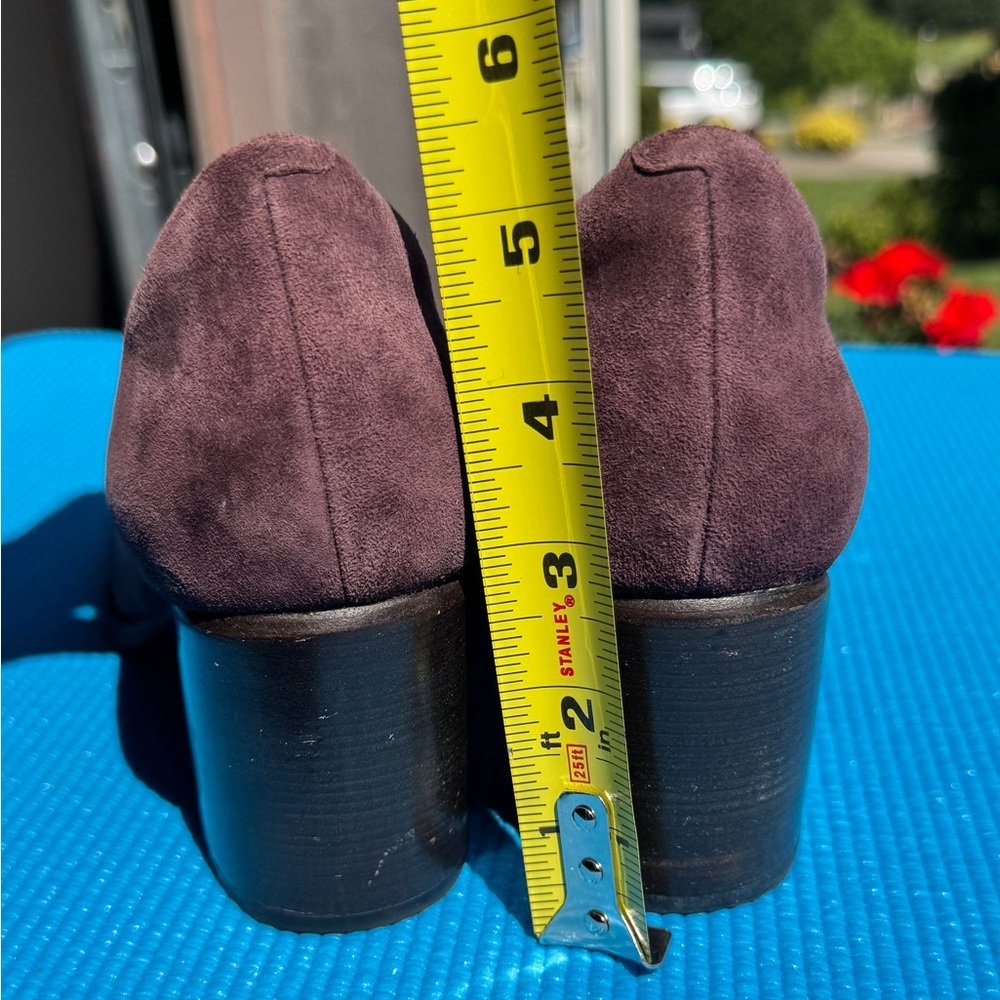 Clarks Artisan Pumps Block Heel. Wine Burgundy color Size 8 - Picture 6 of 6